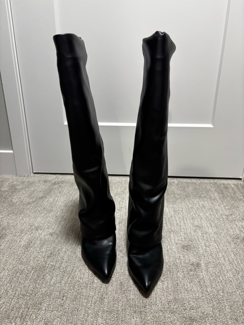 Guess Black Over-the-Knee Pointed Toe Boots